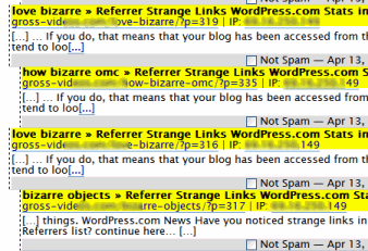 Comment spam arriving within minutes of publishing a post
