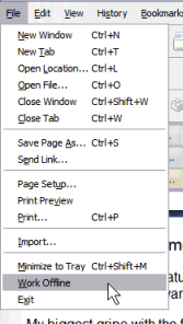 Firefox Work Offline Feature