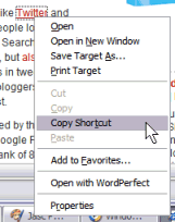 Internet Explorer Right Click Menu