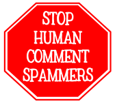 Stop human comment spammers