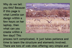 Example of text wrapping around a photograph