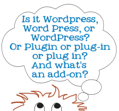Graphic of thinking about how to spell words properly