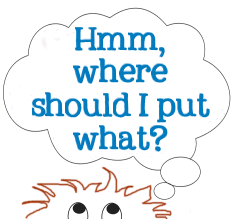Where should I put that on my blog? Graphic copyright Lorelle VanFossen