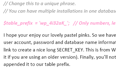 Blog Security WordPress Whitepaper - pink pastel reference