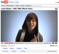 Justin Bieber YouTube Videos attacked by Hacker Group Justin Bieber YouTube Videos attacked by Hacker Group