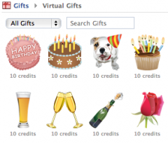 facebookgifts 240x204 Facebook Doesnt Want You To Send Your Friends Gifts