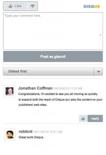 disqusmobile 220x320 Disqus Goes Mobile, Launching iPhone And Android Apps