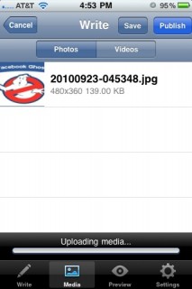 photosvideoswpiphone 213x320 WordPress For iPhone: Video Uploading Now Included!