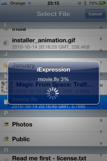 iexpressiondropboxvideo 213x320 ExpressionEngine To Leapfrog WordPress On iPhone? (iExpression)