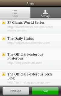 posterousandroidapp 202x320 Posterous Embraces Android (But Only Upon Select Phones?)