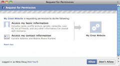 Facebook Phone Number Approval Screen 240x133 Facebook Having Second Thoughts About Sharing Personal Data?