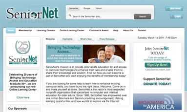 seniornet SeniorNet launches virtual campus on tech for seniors