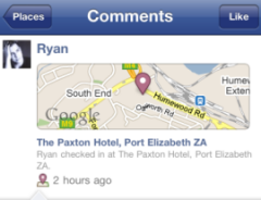 Facebook iPhone Places Maps 270x207 240x184 Facebook Rolls Out Event Check In Capabilities, Other Features For iPhone