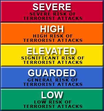 Old Terror Alert System Federal Government bringing Terror Alerts to Facebook and Twitter