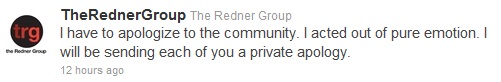Redner Group Tweet The Redner Group: How Not To Promote Clients On Twitter