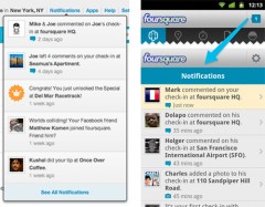 Foursquare Notifications for Google Android Foursquare Notifications for Google Android