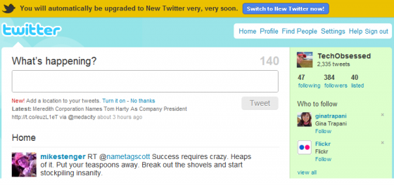 Twitter Old Interface Twitter Old Interface