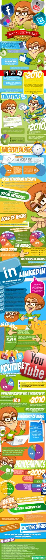 social networks infographic