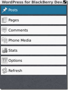 Wordpress for Blackberry Wordpress Getting BlackBerry v1.6 Upgrade In Near Future