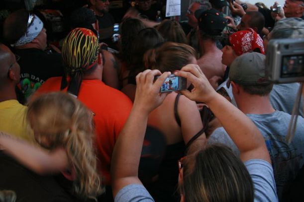 Cell Phone in Crowd