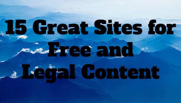 free and legal content