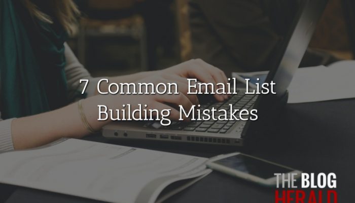common email list building mistakes