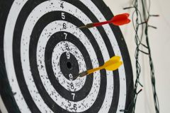 a dart target - blogging for beginners